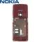 Nokia 6300 Replacement Middle Cover - Red