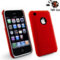 Tuff-Luv Tuff-Grip Slim-Line Leather Case Cover - iPhone 3GS / 3G - Red