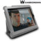 CaseCrown iPad Canvas Horizontal Flip Stand - Silver