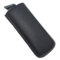 Valenta Slim Line Leather Pull Case - Black