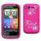HTC Desire S Silicone Case - Pink Flowers