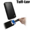 Tuff-Luv Leather Style In-Genius Flip Case for HTC Wildfire S - Black
