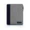 Belford Zip Folio For  iPad 3 / iPad 2 - Pewter Basket Weave