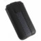 HTC One X Leather Carbon Fibre Pull Case - Black