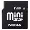 Nokia 1GB miniSD Card (Mini Secure Digital) MU-24 image