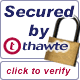 Secured by Thawte - Click to verify