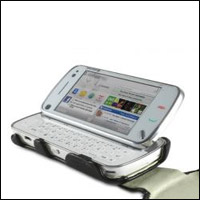 Nokia N97 Alu-Leather Case - Black