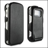 Nokia N97 Alu-Leather Case - Black