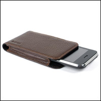 Knomo Sleeve For iPhone 3GS / 3G - Dark Brown