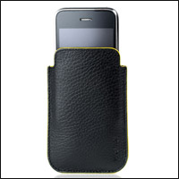 Knomo Pouch For iPhone 3GS / 3G - Black / Yellow