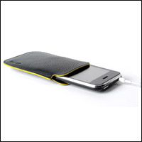 Knomo Pouch For iPhone 3GS / 3G - Black / Yellow