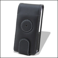 SmartEdge Leather Flip Case - Sony Ericsson Aino - Black
