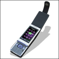 SmartEdge Leather Flip Case - Sony Ericsson Aino - Black