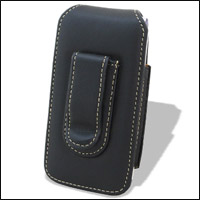 SmartEdge Leather Vertical Pouch Case - Sony Ericsson Aino - Black