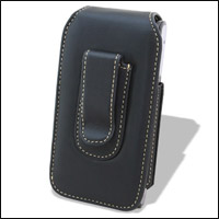 SmartEdge Leather Vertical Pouch Case - Sony Ericsson Satio - Black