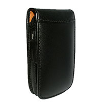 Piel Frama Case For BlackBerry 8520 Curve - Black
