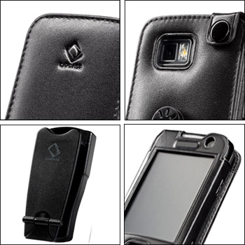 Capdase Classic Leather Flip Case for Samsung S5600