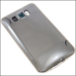Coque HTC HD2 FlexiShield Plus - Blanche de dos