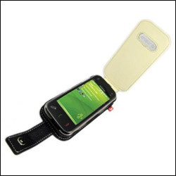 Nokia N97 Mini Alu-Leather Case - Black