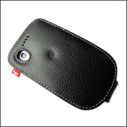 HTC Tattoo Alu-Leather Case - Black