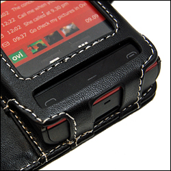 Nokia X6 Leather Wallet Case - Black