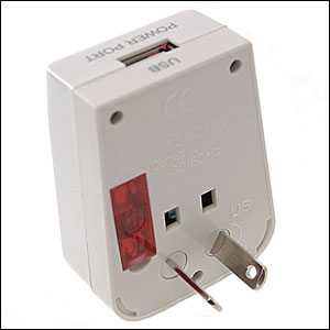 PowerWise World Travel Adapter With USB