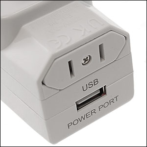 PowerWise World Travel Adapter With USB
