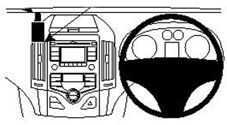 Brodit ProClip Angled Mount - Hyundai i30 08-10