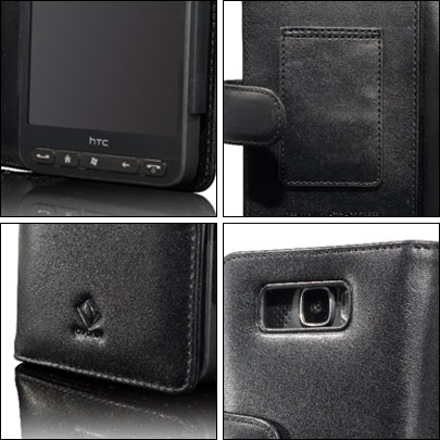 Capdase Klassik Ledertasche im Buchdesign für HTC HD2