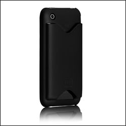 Coque Case-Mate ID Noir Caoutchouc face arrière pour iPhone 3GS / 3G
