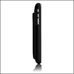 Coque Case-Mate ID Noir Caoutchouc de profil pour iPhone 3GS / 3G