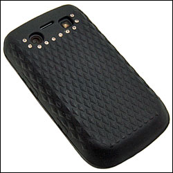 Diamante Silicone Case - BlackBerry Bold 9700 - Black