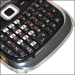 Coque Crystal Samsung Corby AZERTY vue sur touches