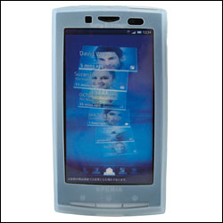 Coque Silicone Sony Ericsson X10 - Ice vue sur l'écran