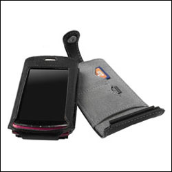 Housse en cuir Orbit Flex Premium de Krusell Sony Ericsson Vivaz amovible