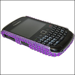 Coque BlackBerry Curve Diamante Hard Back couleur Violette