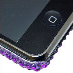 iPhone 3GS / 3G Diamante Hard Back Cover - Purple