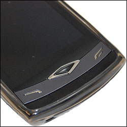 Coque Flexishield Samsung Wave - Noire vue de près