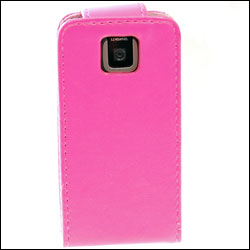 Nokia X3 Leather Flip Case - Pink