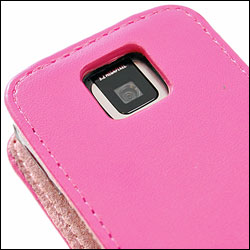 Nokia X3 Leather Flip Case - Pink
