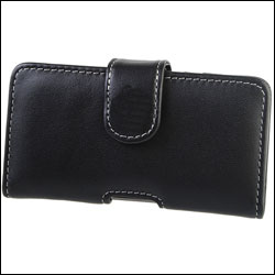 Sony Ericsson Xperia X10 Leather Horizontal Pouch - Black