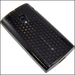 Coque Flexishield Noire pour Sony Ericsson Xperia X10 vue de dos