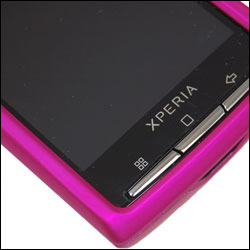 Coque ToughGuard Sony Ericsson X10 - Rose vue sur touches