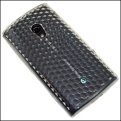 Coque Flexishield Noire Sony Ericsson X10 - Transparente vue de dos