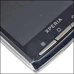 Coque Flexishield Noire Sony Ericsson X10 - Transparente vue sur touches
