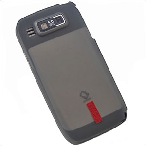 Coque Nokia E72 Capdase Soft Jacket 2 Advanced - Noire de dos