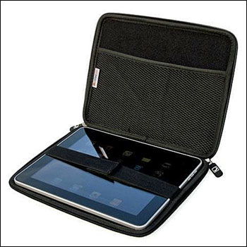 Housse iPad Cool Bananas BulletProof Hardcover - Noire ouverte