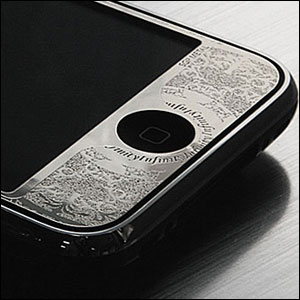 Sticker iPhone 3G / 3GS SGP Metal Skin Advanced Light Infinity Nickel (home)