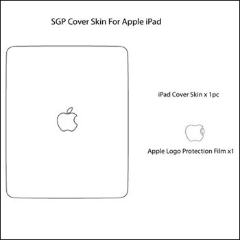 SGP Premium Protective Cover Skin for Apple iPad - Carbon