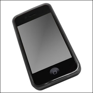 Silikon Case für Apple iPhone 4 schwarz